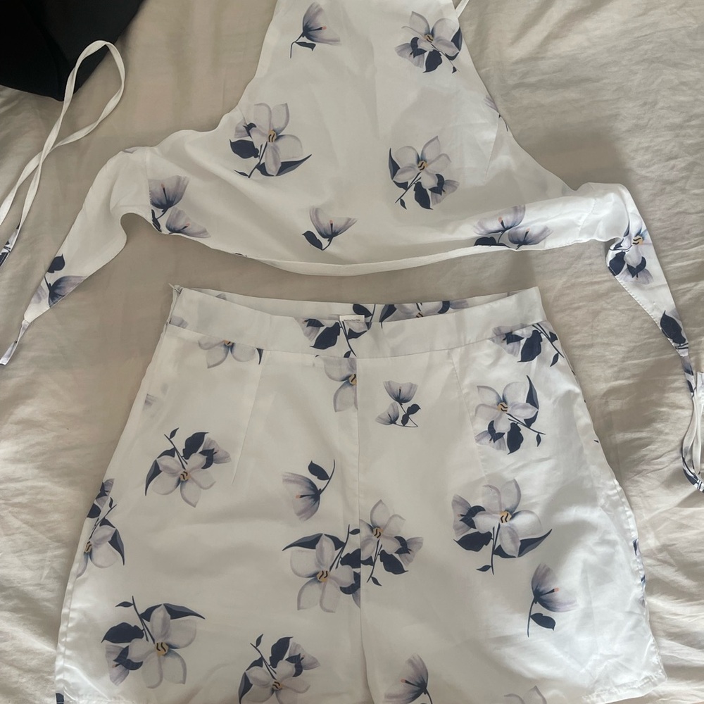Floral White Women's Shorts